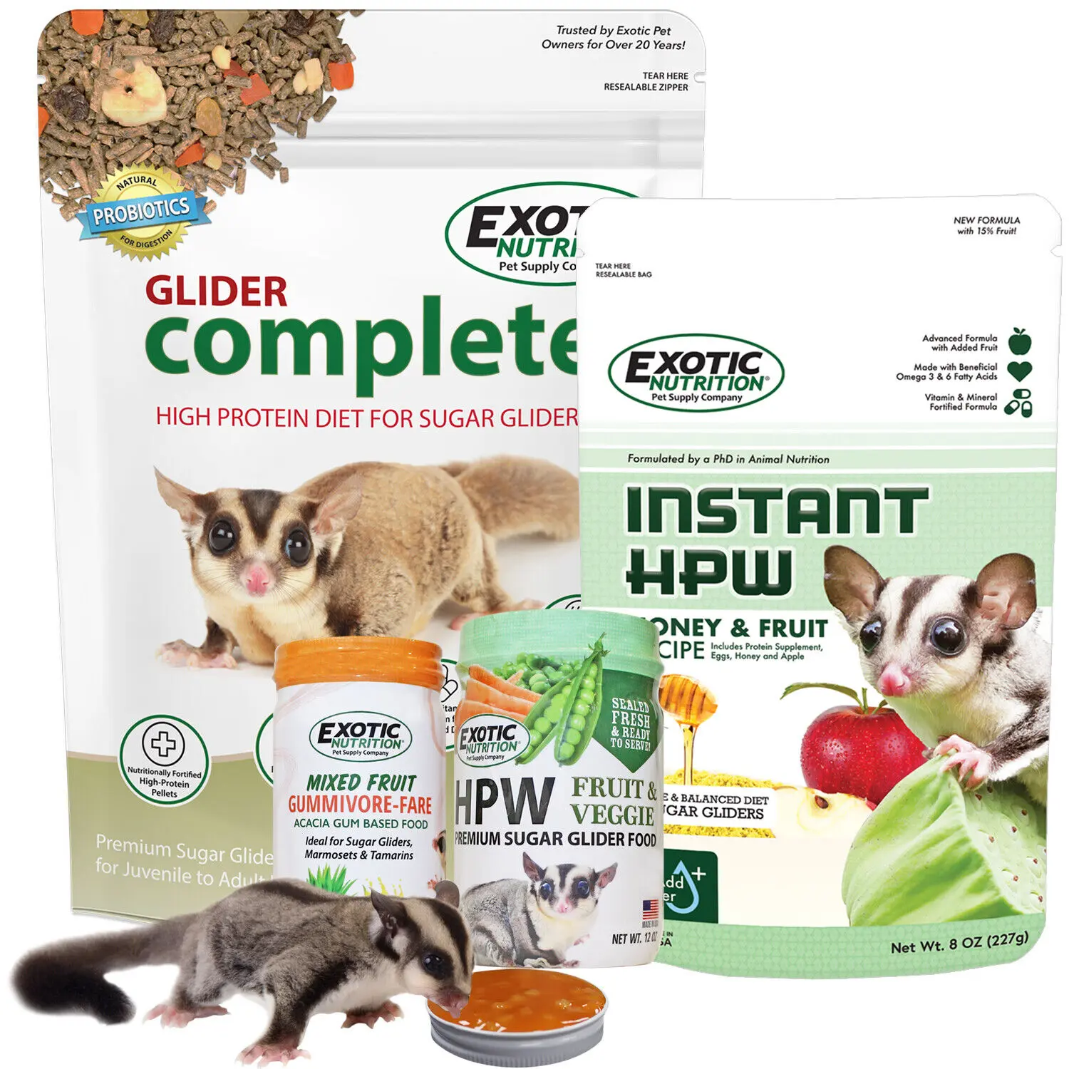 Specially-Formulated Sugar Glider Pellets | What Can My Sugar Glider Eat?